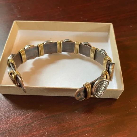 Mixed media bracelet - Picture 3 of 3